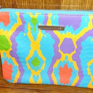 Rodan+Fields Colorful Snakeskin like Clutch Bag